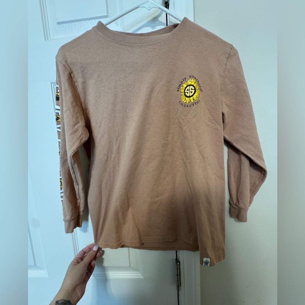 Simply Southern Kids Brown Long Sleeve Tee